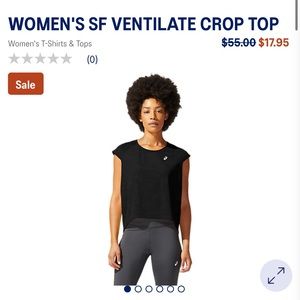 ASICS black crop top